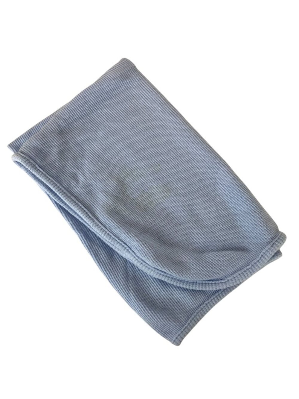 Parents Choice Walmart Baby Blanket Blue Waffle Weave Thermal Soft Cotton